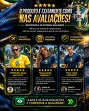 Camisa do Hexa 2026 Importada Masculina Amarela